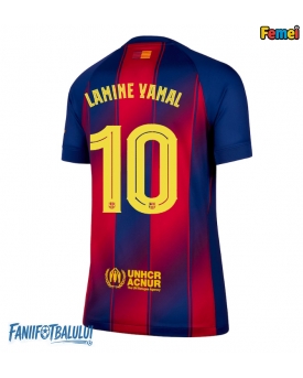 Barcelona Lamine Yamal #10 Tricou Fotbal Replică 2025-26 Femei Acasa